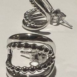 Gabriel & Co. Silver Hoop Earrings F