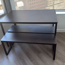 3-Pieces Four-Person Dining Set