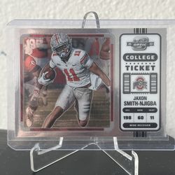 2022 Optic Contenders Draft Picks Jaxon Smith-Njigba RC