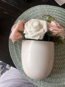 Hanging Pots W Artificial Flowers 2 For 10