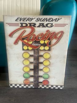 Drag race sign