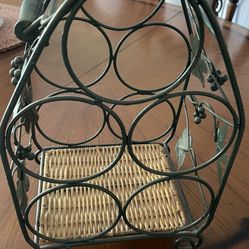 5- Bottles wrought Iron Wine Holder $15