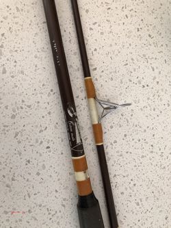 Vintage chocolate Sabre spinning fishing rod for Sale in Chino Hills, CA -  OfferUp