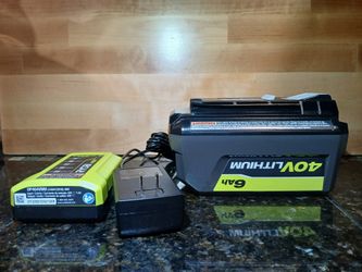 Ryobi 40v 6.0ah Battery And Charger