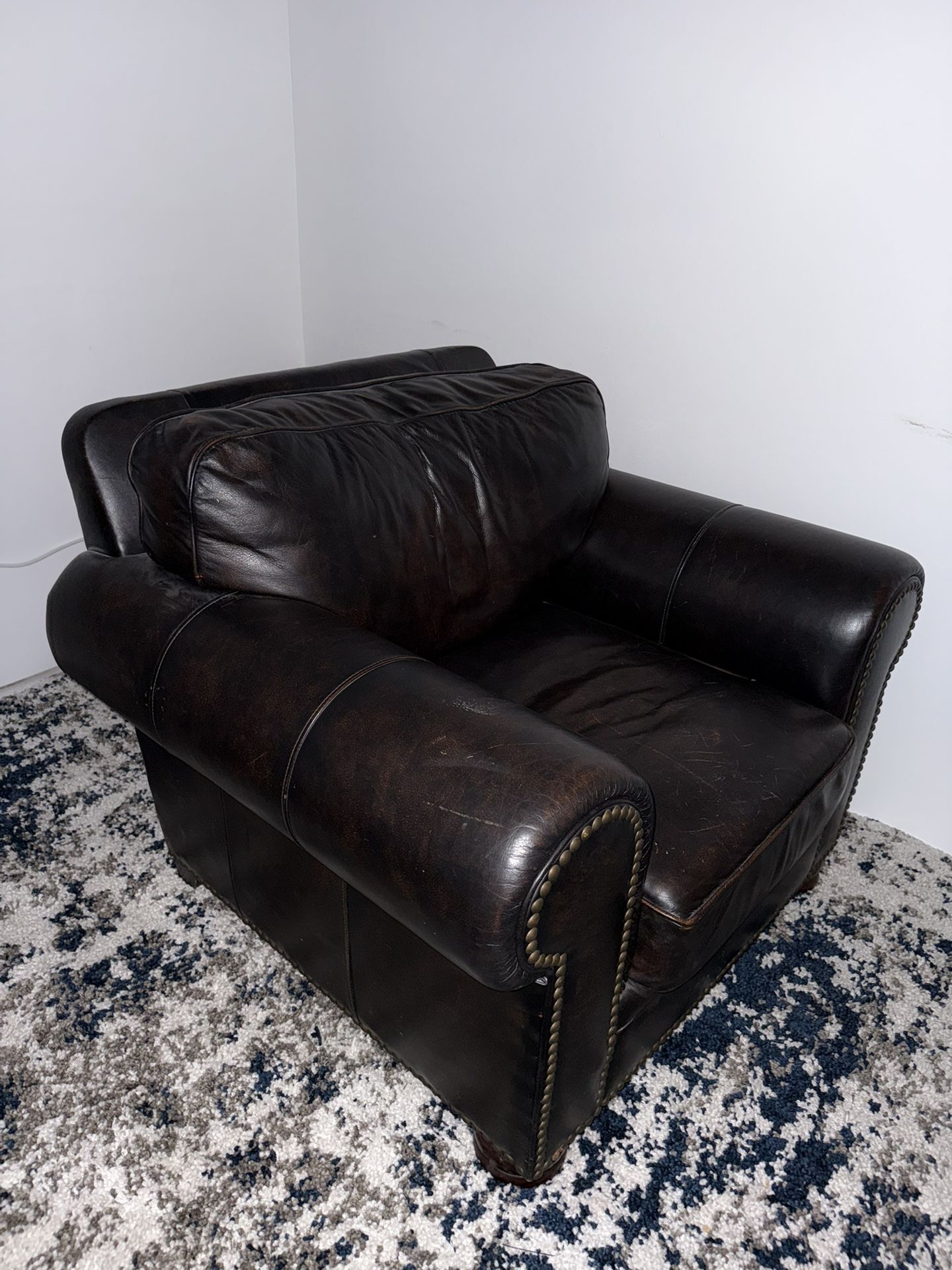 Leather Love Seat
