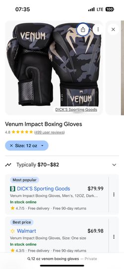 Venum 12 Competition Gloves