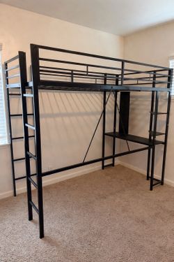 Bunk Bed With Bottom Desk