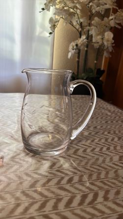 Crystal mug with jug