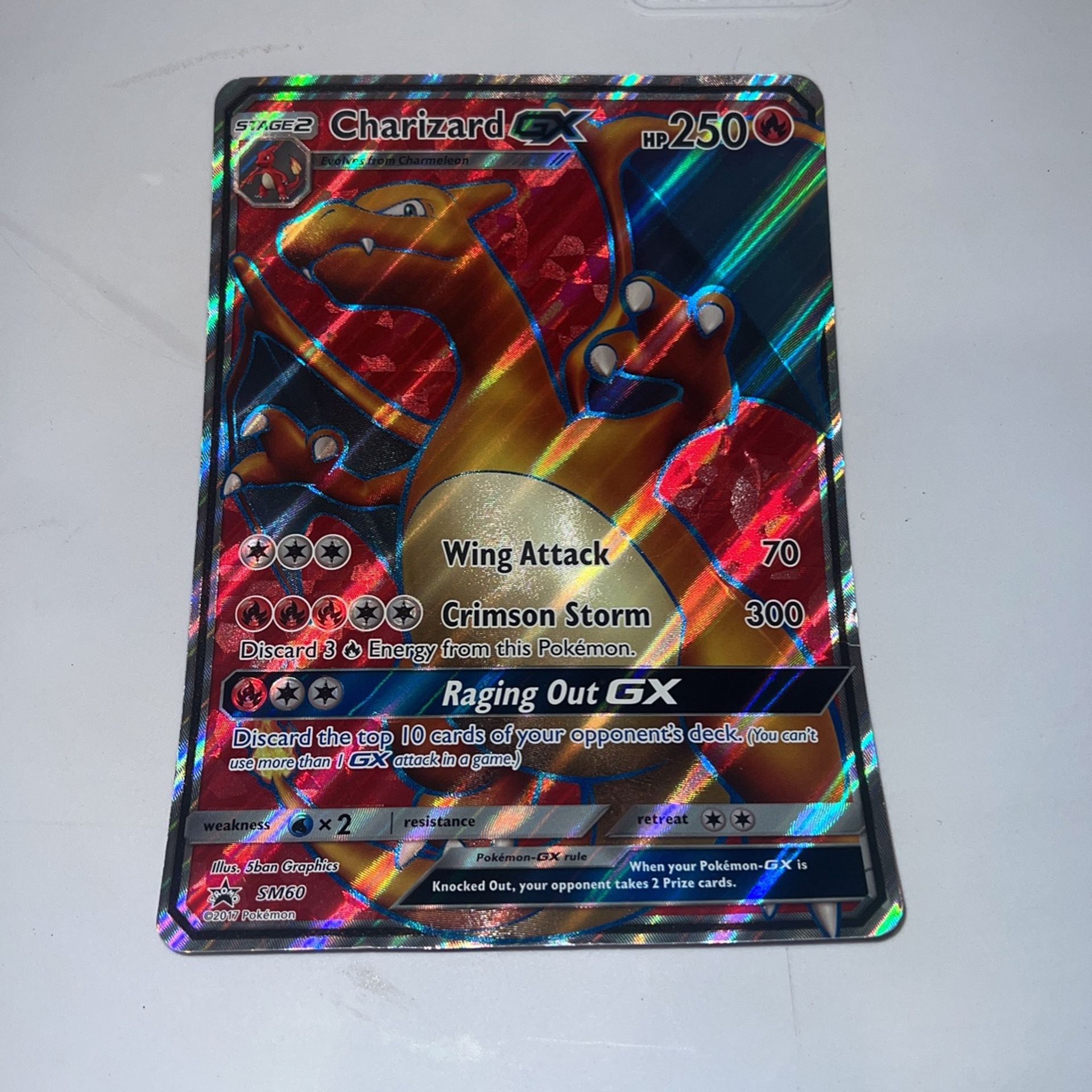 Pokémon Hp 250 Charizard GX Big Card