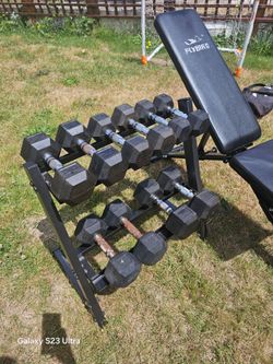 Weights With Rack And Weight Bench