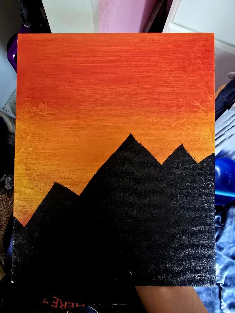 sunset painting
