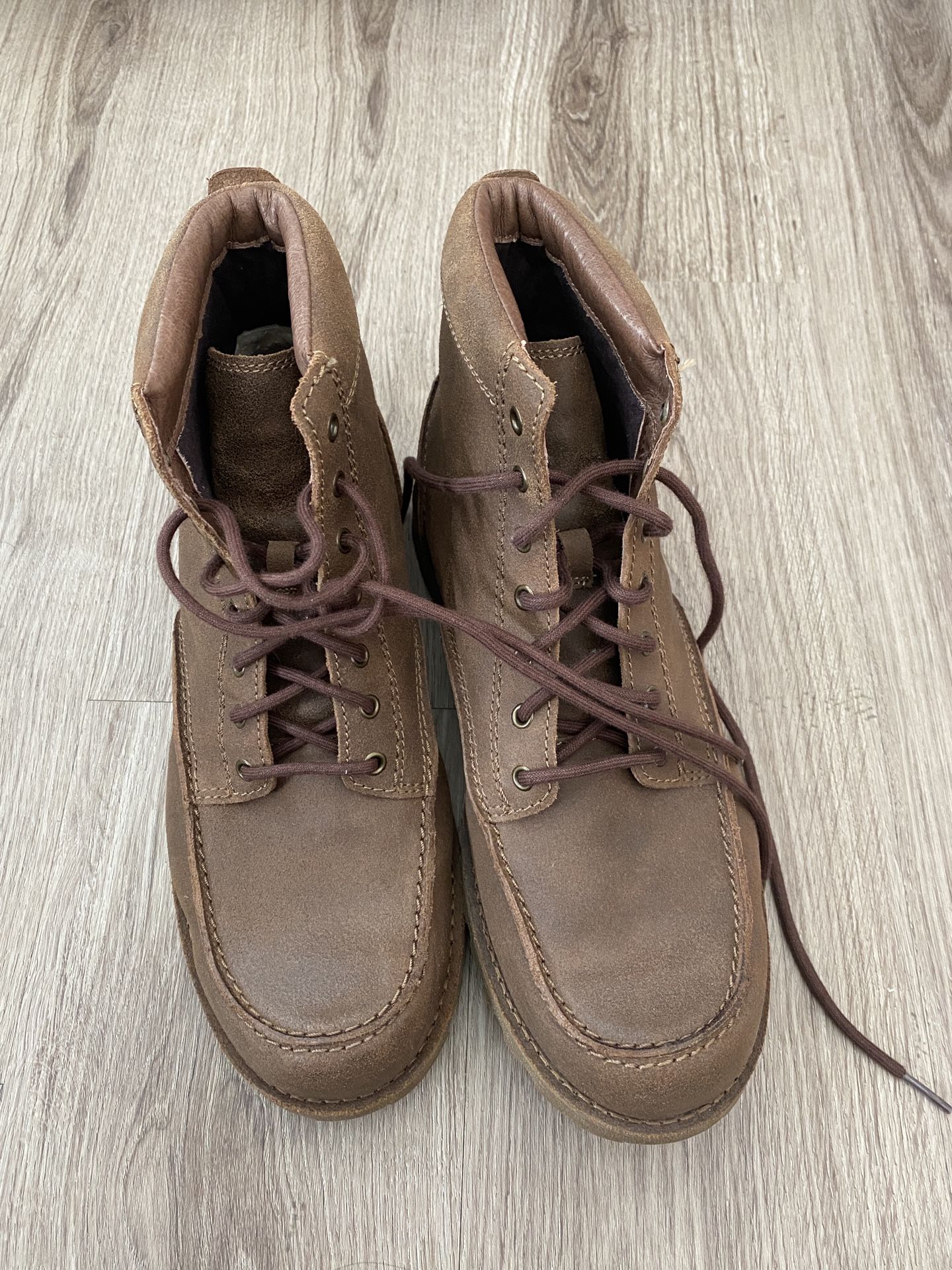 UGG Men\'s Fallbrook Lace Up Moc Toe Boot | Brown | 12 UGG Mens Fallbrook Casual Hiking Boots Cordovan Brown Rugged  main image 3