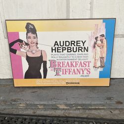 Vintage 1985 19 x 13 breakfast at Tiffany’s poster