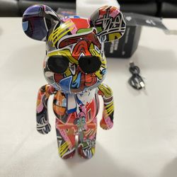 Bear display with bluetooth speaker