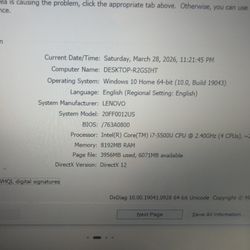 Laptop Pretty Compact Lenovo Lavie Z, i7, 8gb, 226ssd Windows 10 Home  Plus Power Adapter 