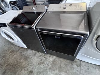 Graphite steel Maytag bravos xl and Maytag dryer xl dryer electric