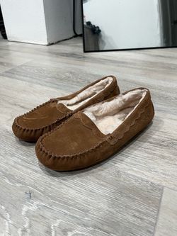 UGG Moccasin Slippers Chestnut Suede