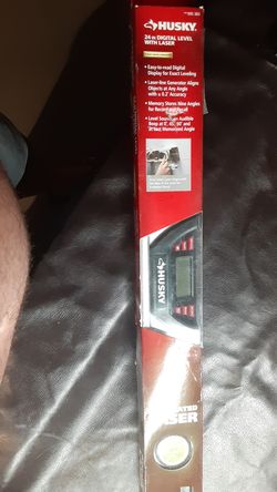New husky 24 inch digital level with laaer