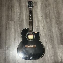 De Rosa Black Acoustic Guitar