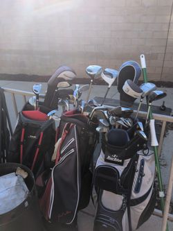 Misc Golf Clubs + 3 Bags