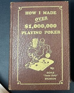 Doyle Brunson Super System Poker Book - First Edition