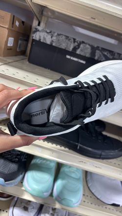 Sportive White and Black Sneakers