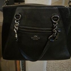  All Black Coach Purse 