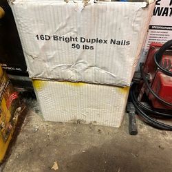 16D Bright Duplex Nails. ~75lbs