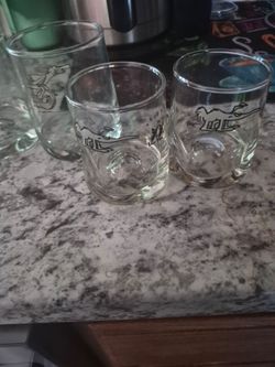 Set of 3 Novelty Printed Drinking Glasses