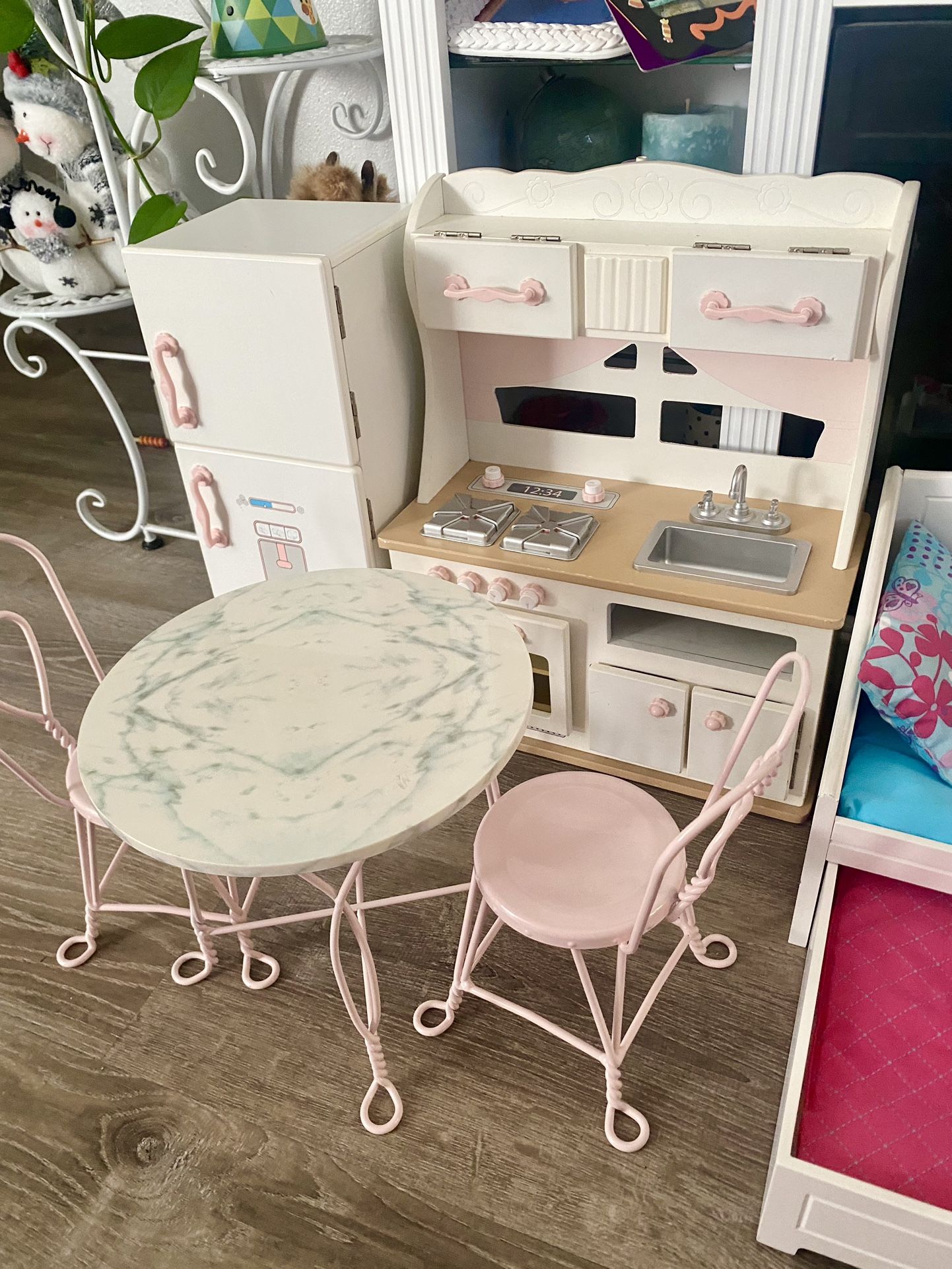 American Girl Doll 18" our generation furniture lot girls play kitchen