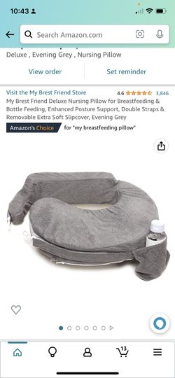 My Brest Friend Deluxe Nursing Pillow for Breastfeeding & Bottle Feeding