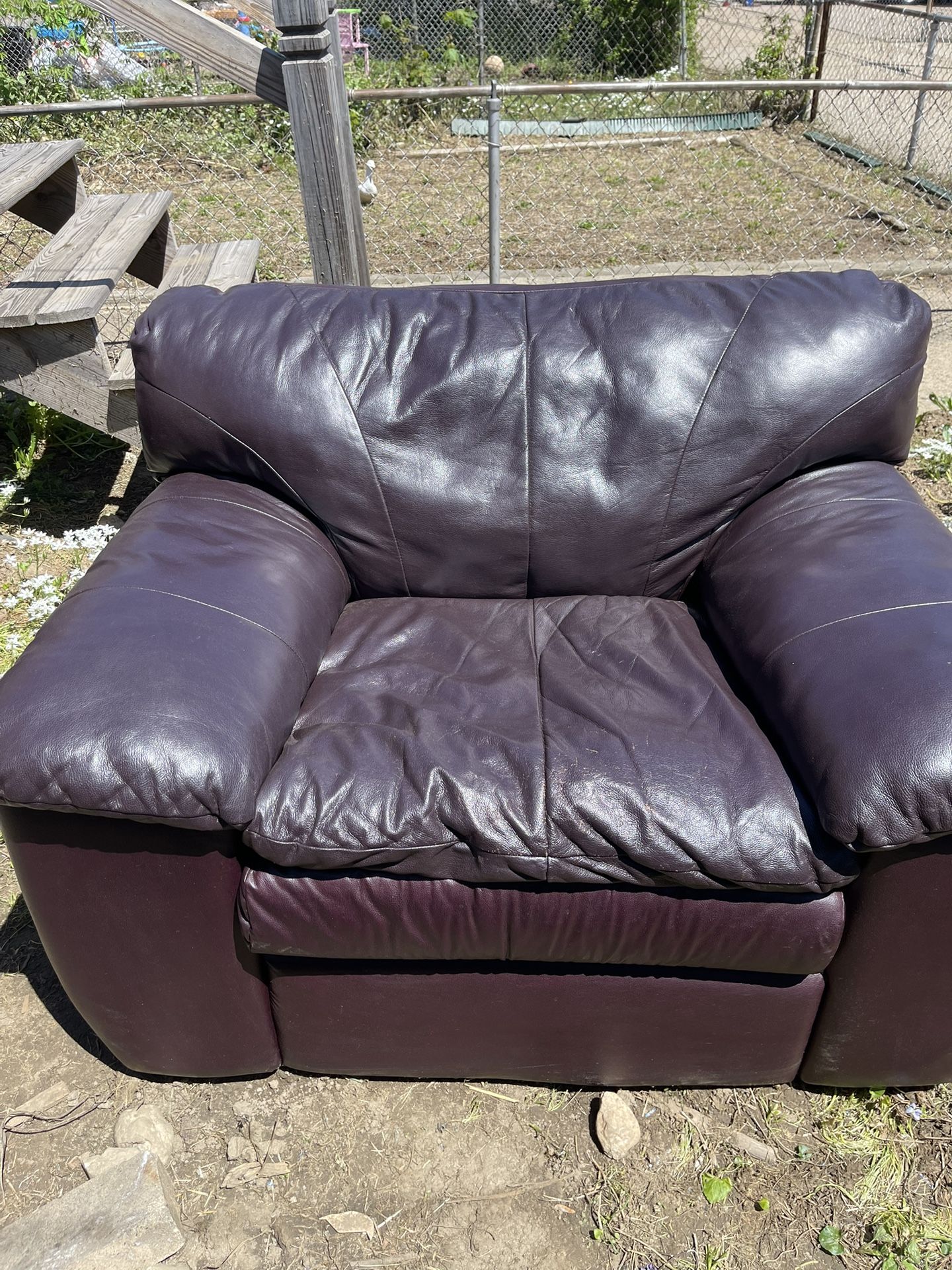 Extremely comfortable leather couch