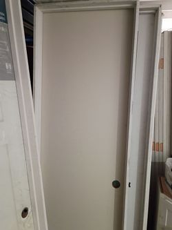 24x80 Left hand prehung door hollow,