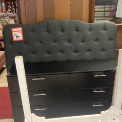 Queen size headboard, footboard, and rails for 399