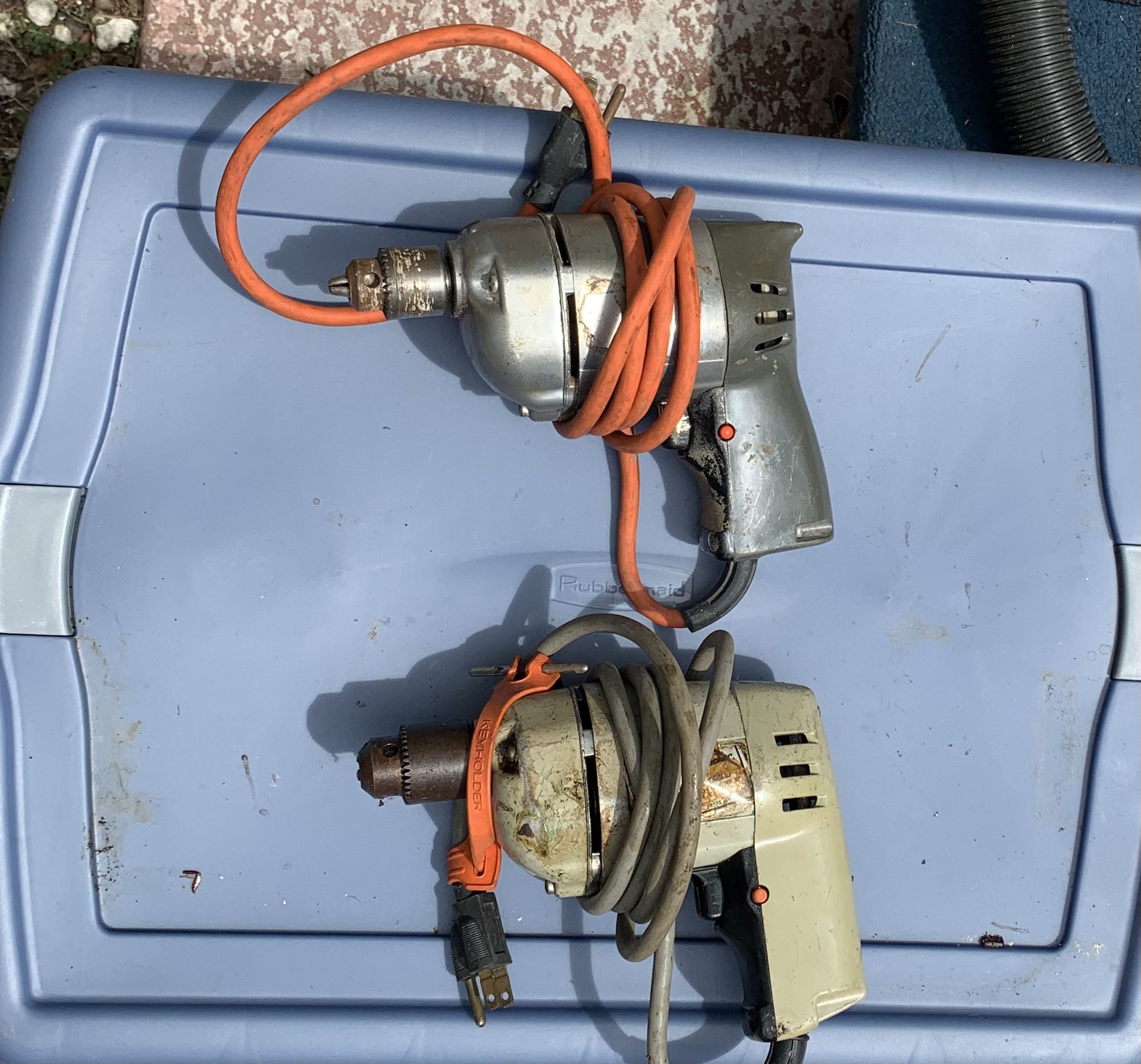 Two Electric Drills - Working Condition $5 For the two.