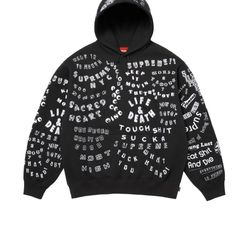 Supreme Too Deadly Hoodie Size Large