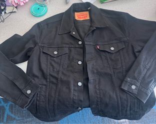 Levi’s trucker jacket, black men’s size large new never worn
