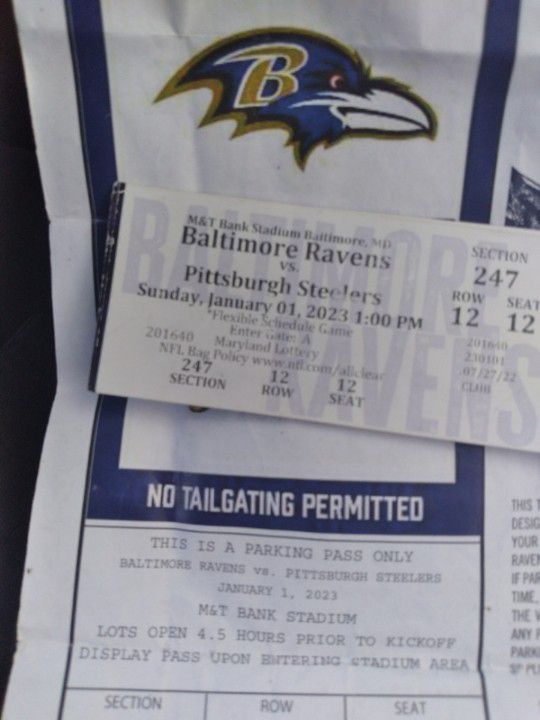 Steelers-ravens Tickets