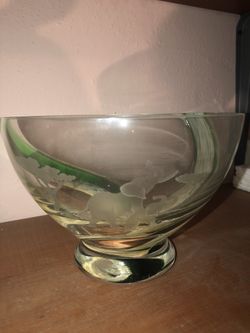Lenox Limited Edition Elephants Pride Glass Bowl