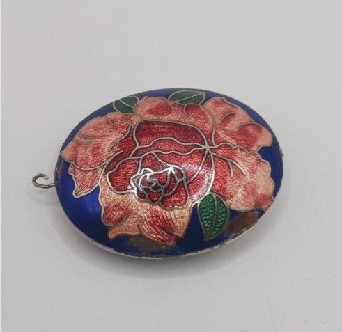 Cloisonne Pendant Vintage Double Sided