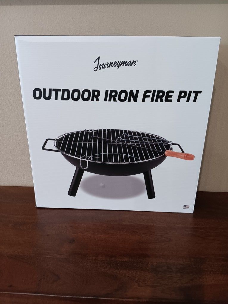Journeyman outdoor iron firepit