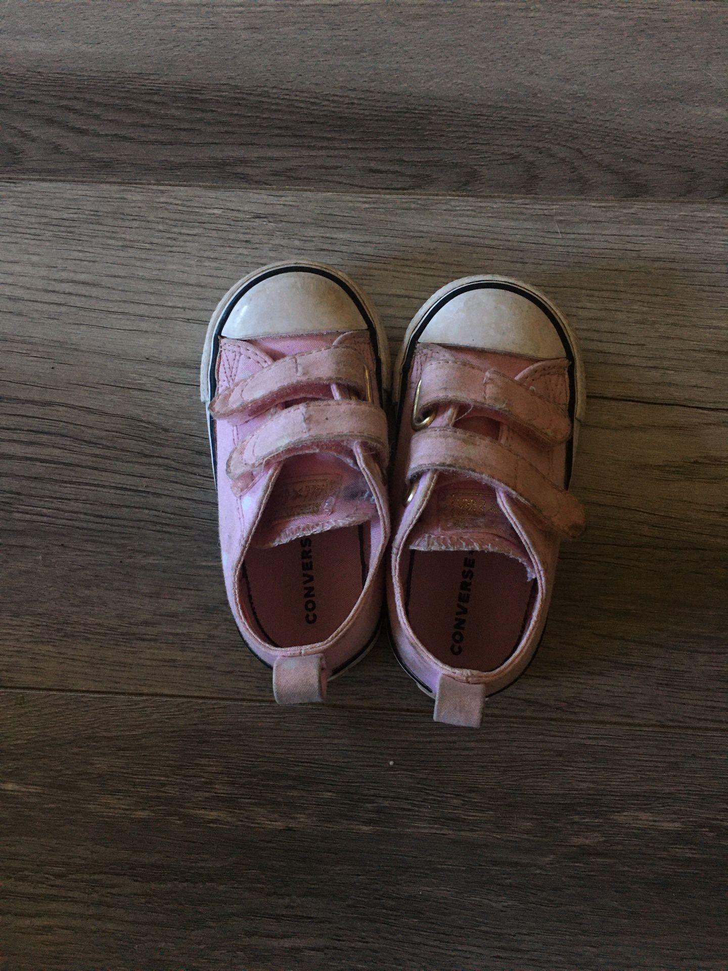Baby girl pink converse size 5
