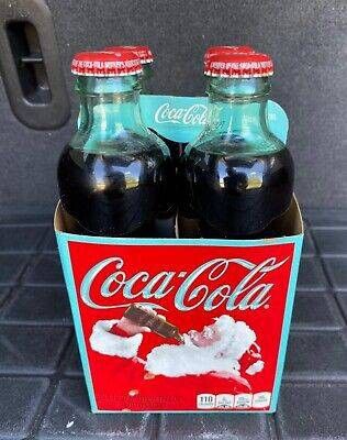 Vintage Coca Cola 125 Anniversary Four Pack Bottles With Case Never Opened Located In Palm Springs CA 