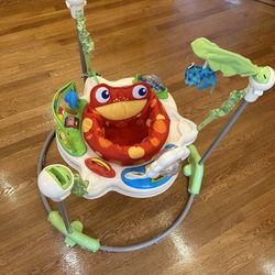 Fisher-Price Baby Bouncer Rainforest Jumperoo Activity Center with Music  Lights Sounds and Developmental Toys