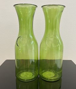 Green Decor Glass Flower Vases