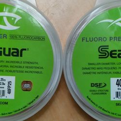 2 Seaguar 40lb Test Fishing Line