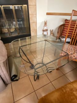 5X5 Glass Coffee Table