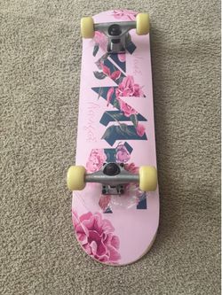 Black and Pink Skateboard