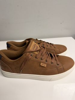 Levi’s Mens Sneakers Brown Casual Shoes Size 11 Lace Up Low Top