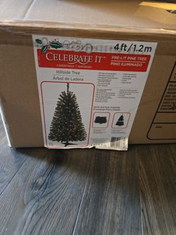 4 Ft. Tall Pre Lit Christmas Tree